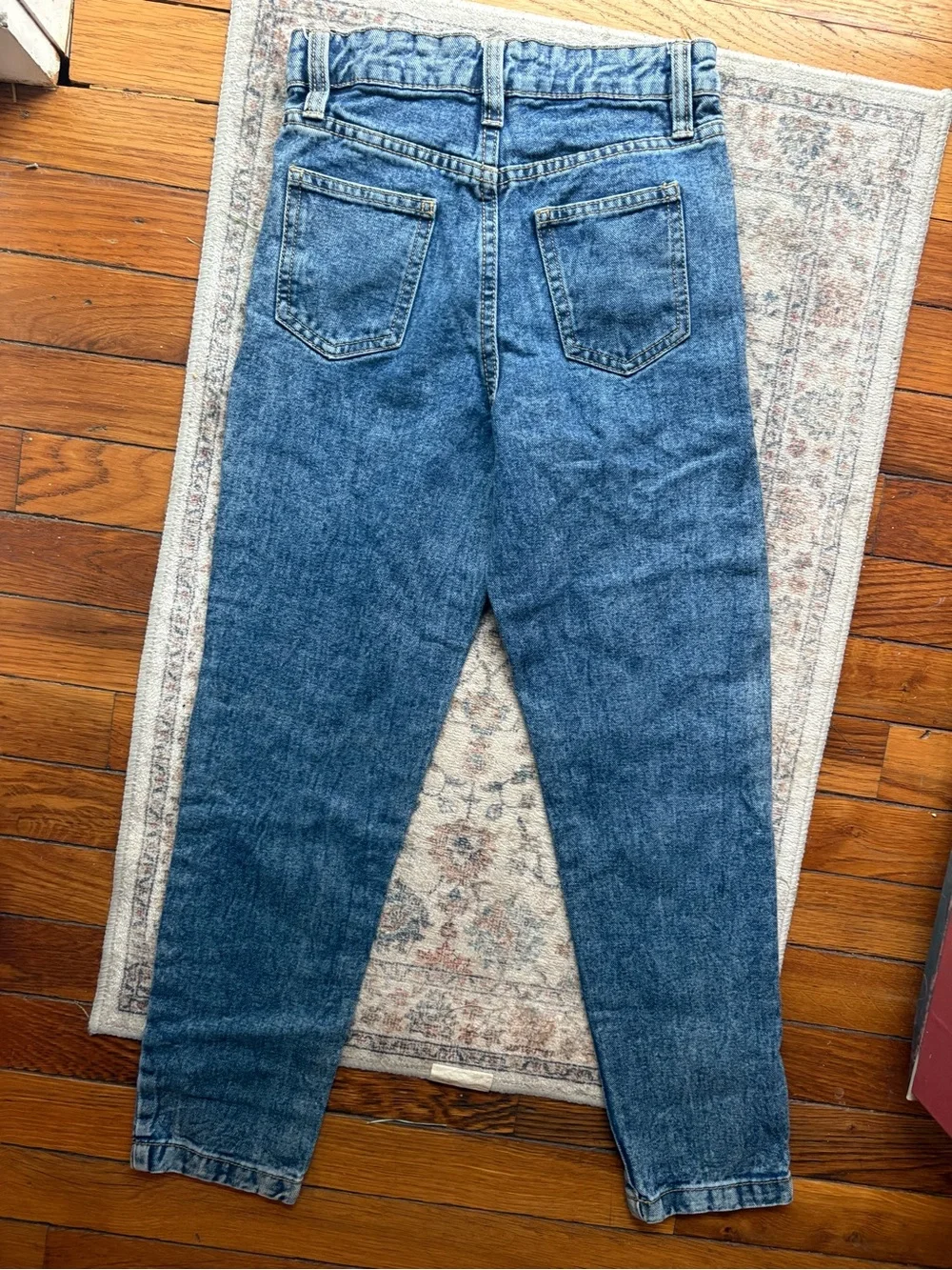 Girls Franki Jeans Size 7 Classic High-Waist Blue Jeans